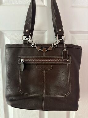 Coach Brown Carryall Penelope Tote